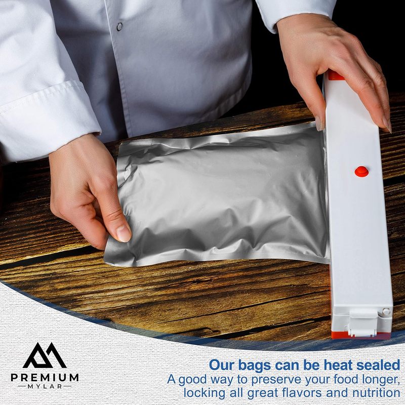 25 Bolsas de Mylar - Bolsas de - Food Storage For Long Term reseña y precio