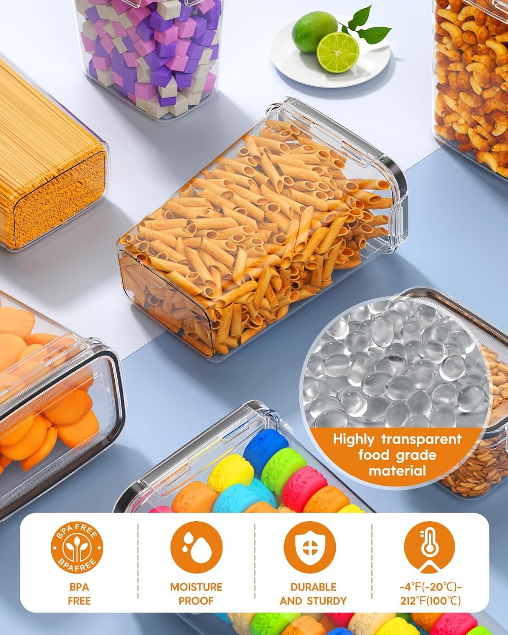 24 Recipientes Herméticos para - Food Storage With Lids reseña y precio