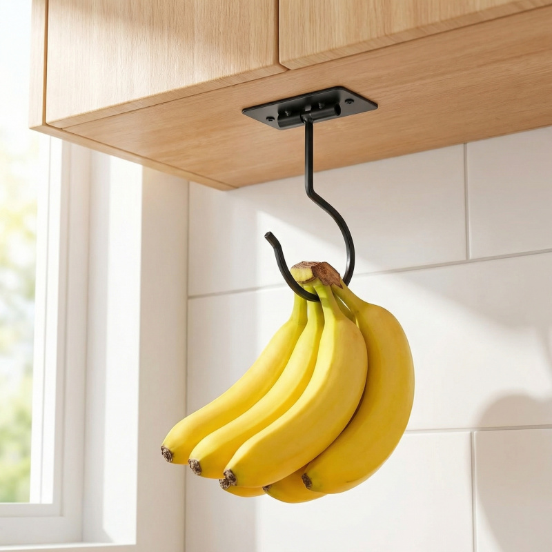Gancho Adhesivo de Metal Negro - Food Storage Kitchen reseña y precio